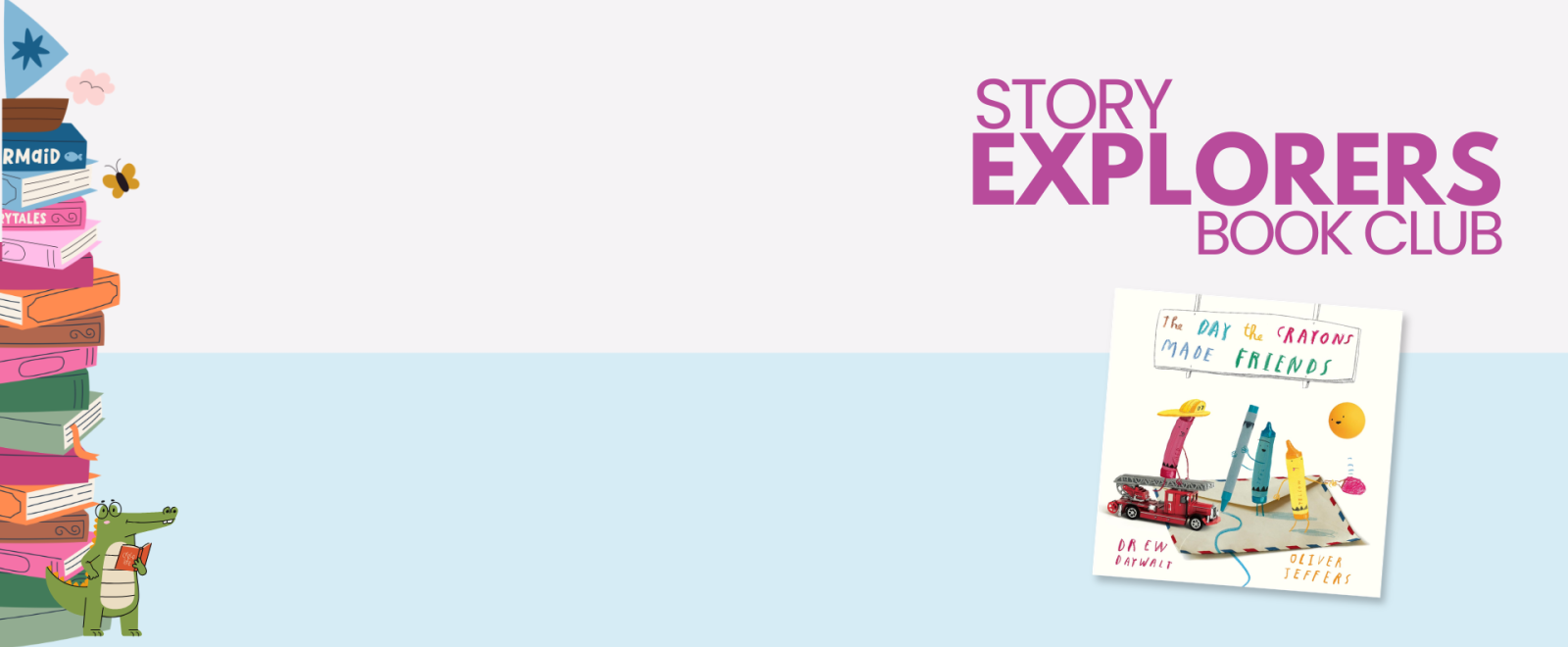Story Explorers Book Club on Tuesday, August 11, 6:30 p.m. for kids in grades K-2.