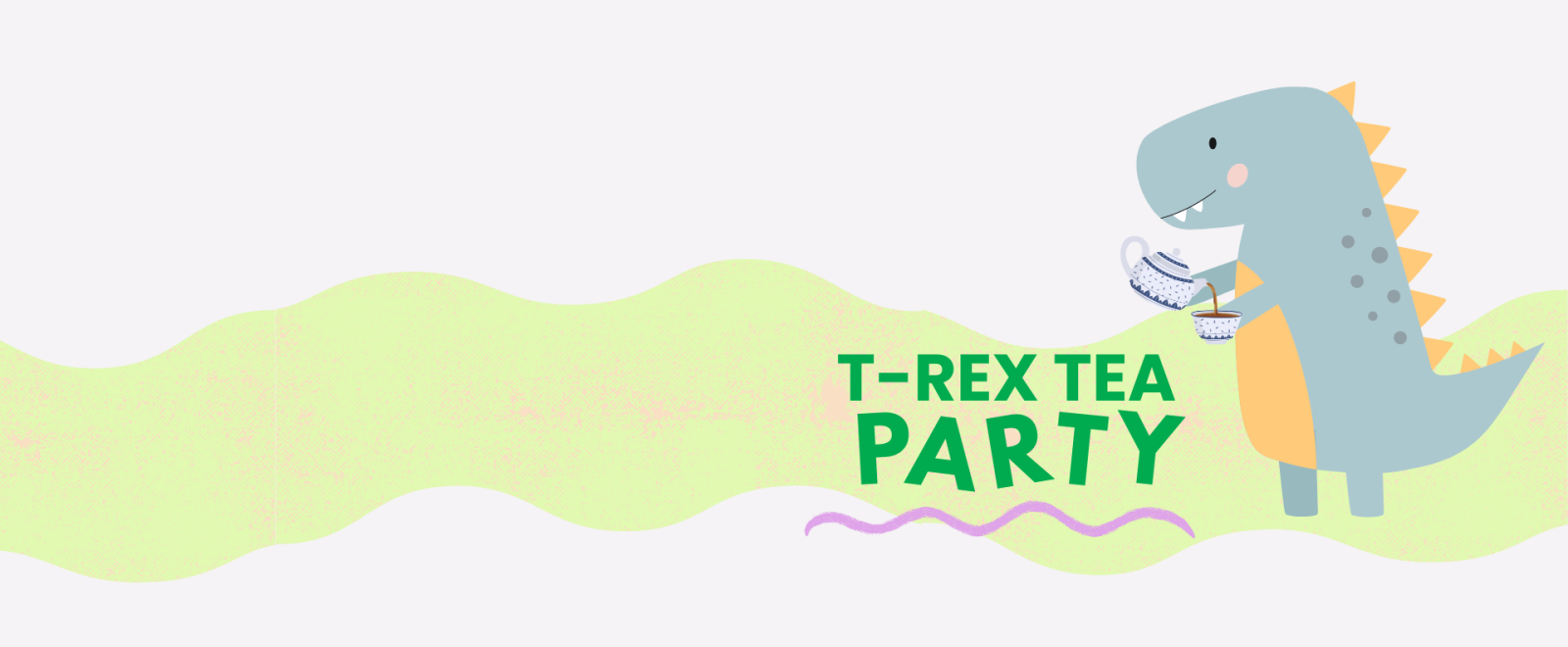 TRex Tea Party for ages 2 to 6 at the Abington Free Library on Friday, August 7 at 10:30 a.m. Registration required.